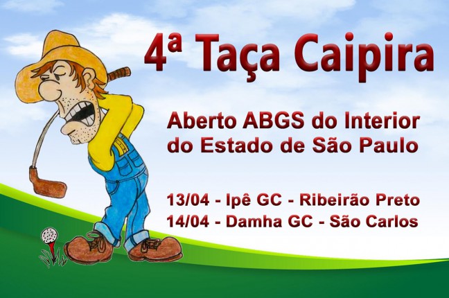 Abertas as inscrições para a Taça Caipira, 4º Aberto ABGS do Interior do Estado de São Paulo