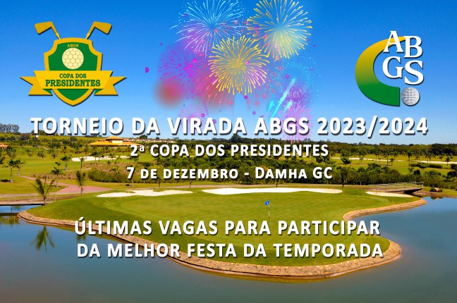 Não dá para perder a grande festa do Torneio da Virada ABGS – Copa dos Presidentes, dia 7 de dezembro
