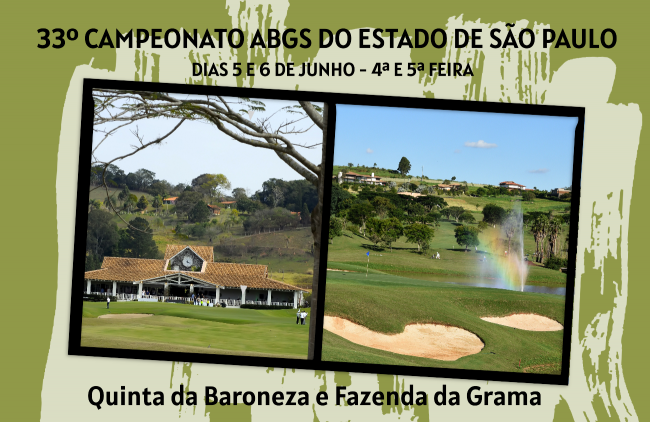 Já estão abertas as inscrições para o 33º Campeonato ABGS do Estado de São Paulo