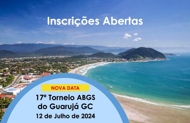 Participe do Torneio ABGS do Guarujá Golf Club, dia 12 de julho, uma 6ª feira