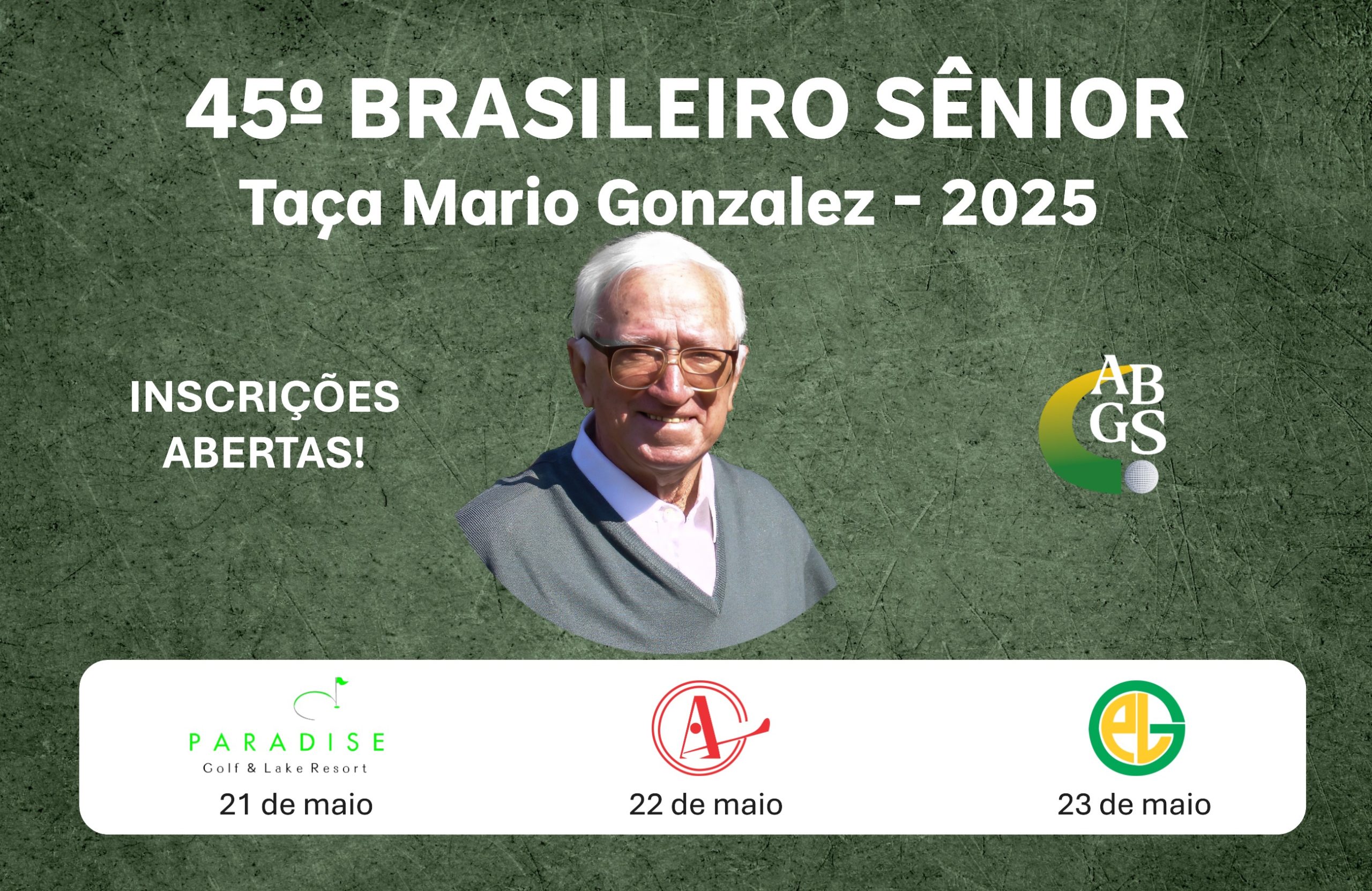 Inscreva-se já para o 45º Campeonato Brasileiro Sênior – Taça Mario Gonzalez 2025