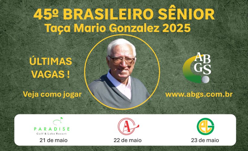 Ainda dá tempo de participar do Campeonato Brasileiro Sênior – Taça Mario Gonzalez 2025