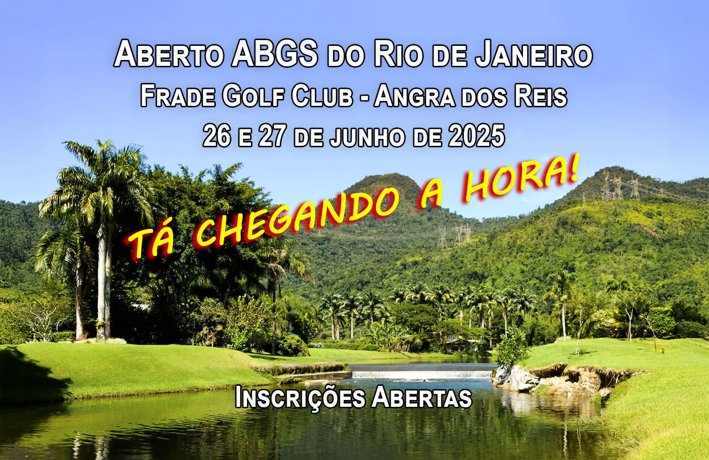 Está chegando a hora do Aberto ABGS do RJ, dias 26 e 27, no Frade, em Angra dos Reis