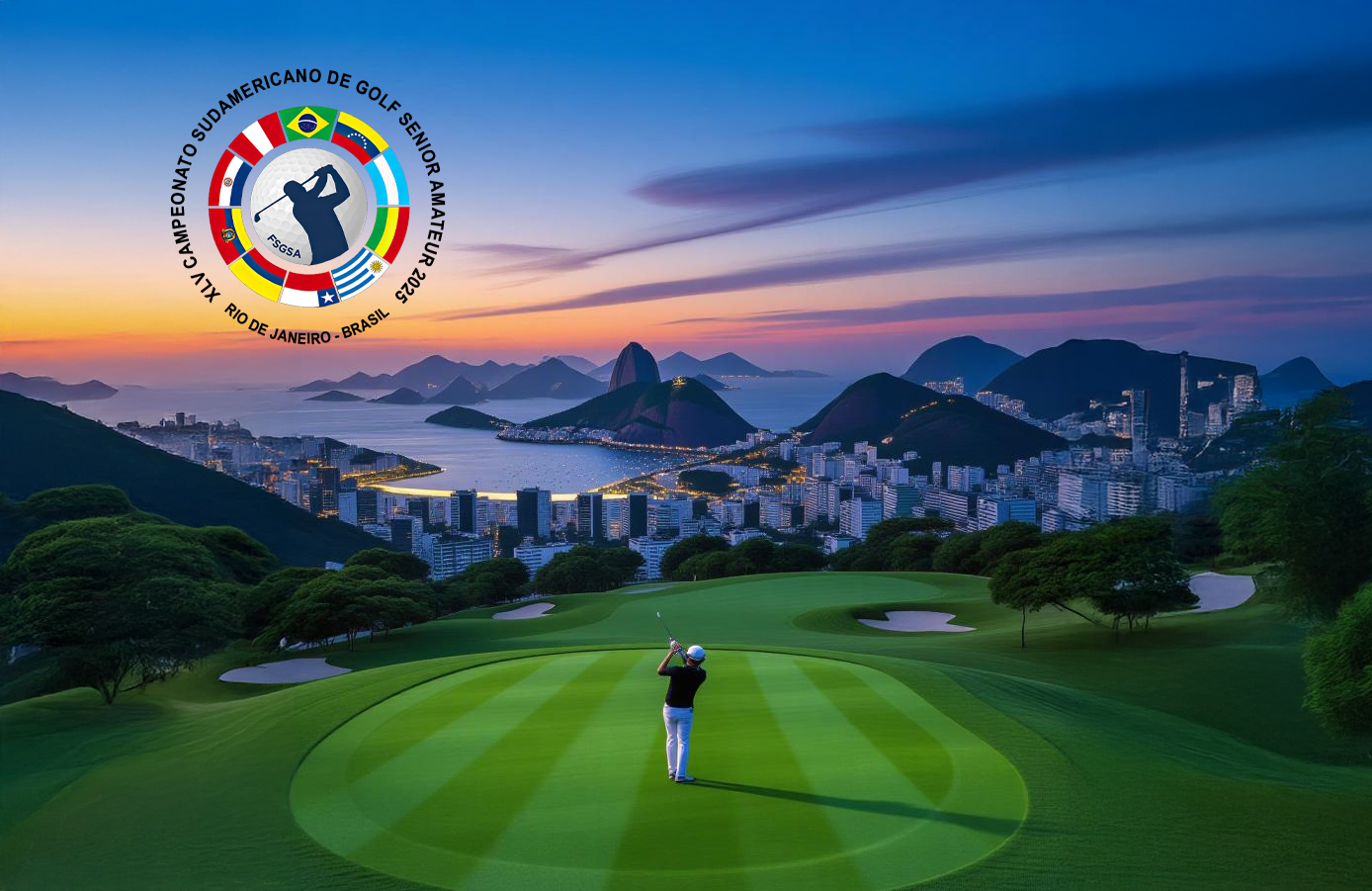 Sul-Americano Sênior, no Rio de Janeiro, será o maior evento de golfe já realizado no Brasil