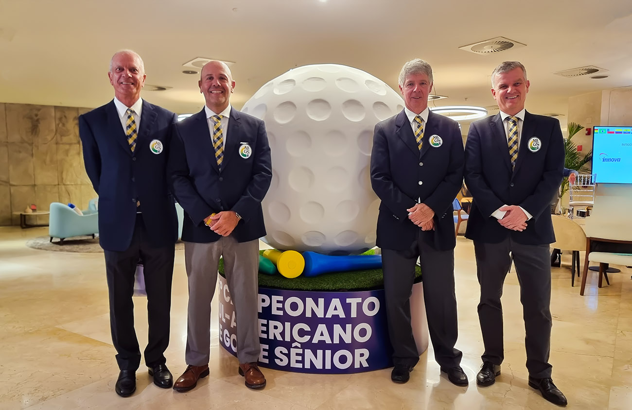 45º Sul-Americano de Golfe Sênior: Estreantes dão liderança ao Brasil, no Campo Olímpico, no RJ