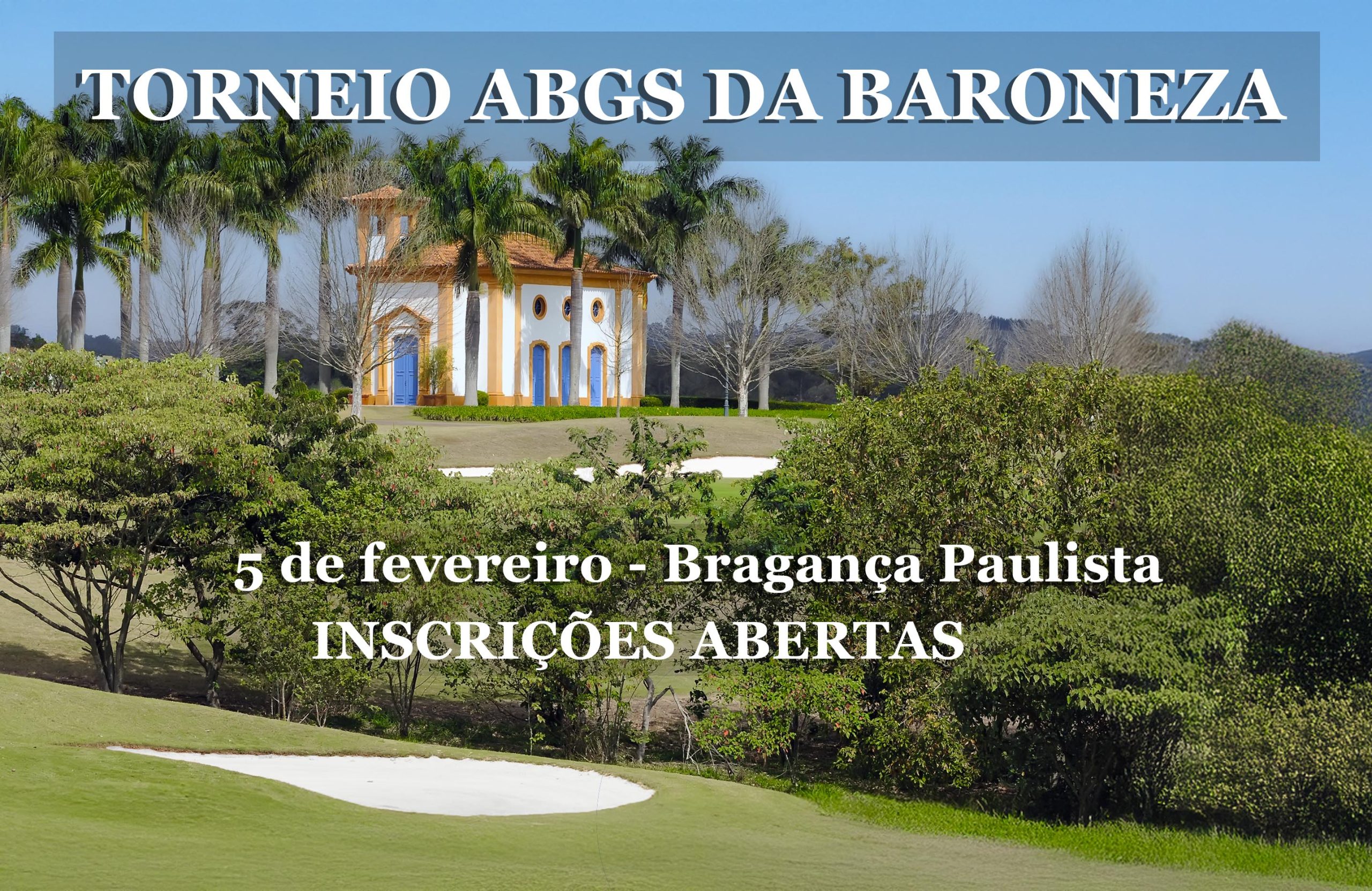 ABSG abre temporada 2026 com seu 4º Torneio do Quinta da Baroneza, dia 5 de fevereiro