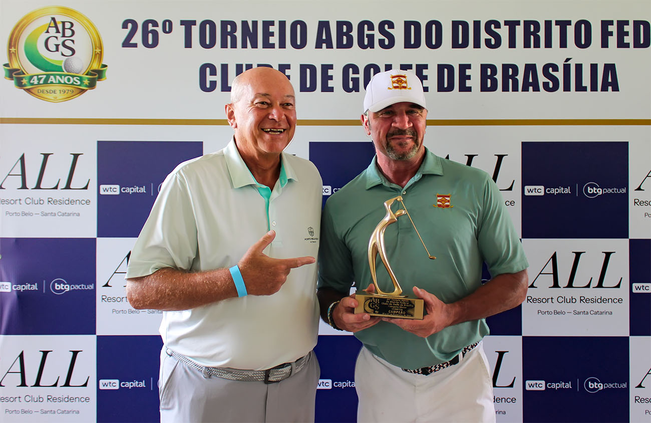 Torneio ABGS do DF: Glen Boggini, do São Paulo Golf Club, vence de ponta a ponta