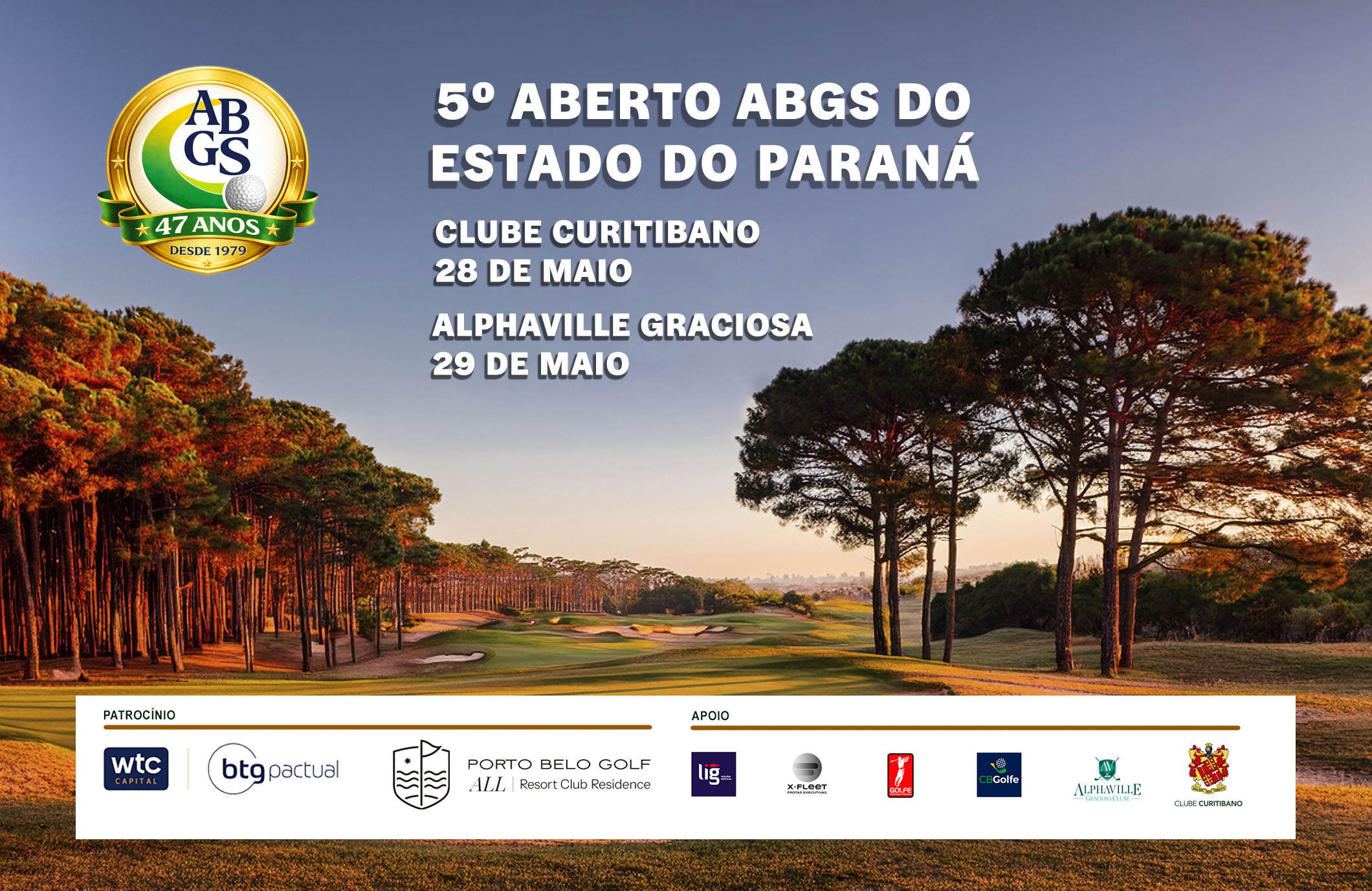 Inscreva-se já para o 5º Aberto ABGS do Estado do Paraná, nos dias 28 e 29 de maio