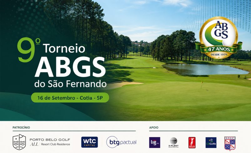Inscreva-se já para o 9º Torneio ABGS do São Fernando Golf Club. Não deixe para depois!