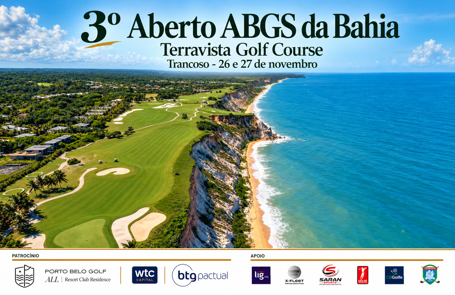 Já estão abertas as inscrições para o 3º Aberto ABGS do Estado da Bahia, em Trancoso