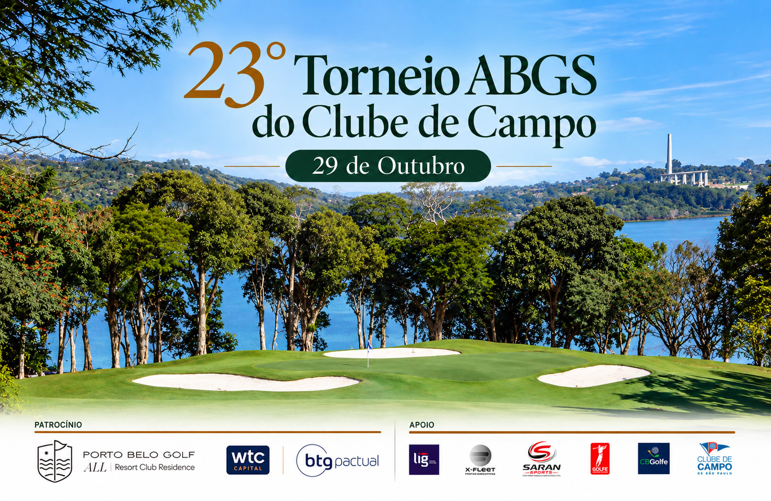 Estão abertas as inscrições para o 23º Torneio ABGS do Clube de Campo de São Paulo