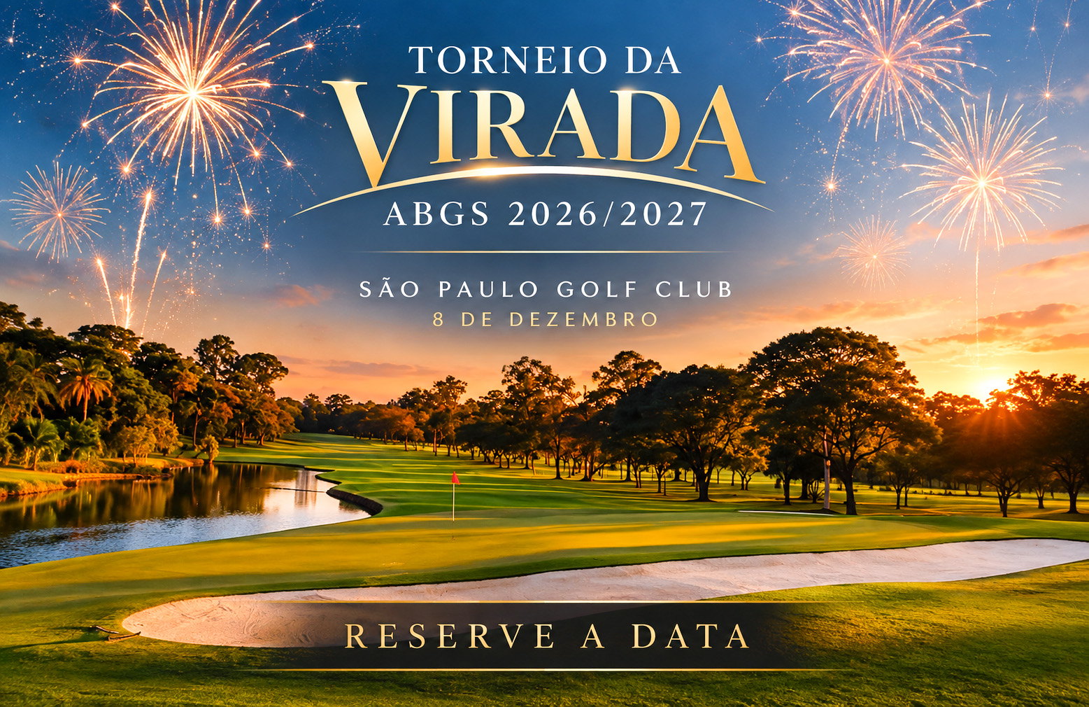 8º Torneio da Virada ABGS 2026/2027 será dia 8 de dezembro, no São Paulo Golf Club