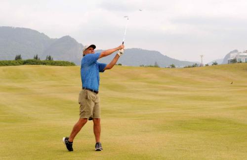 Carlinhos Smith Vasconcellos no fairway