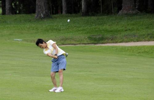 Helena Miyaguti impacto no fairway
